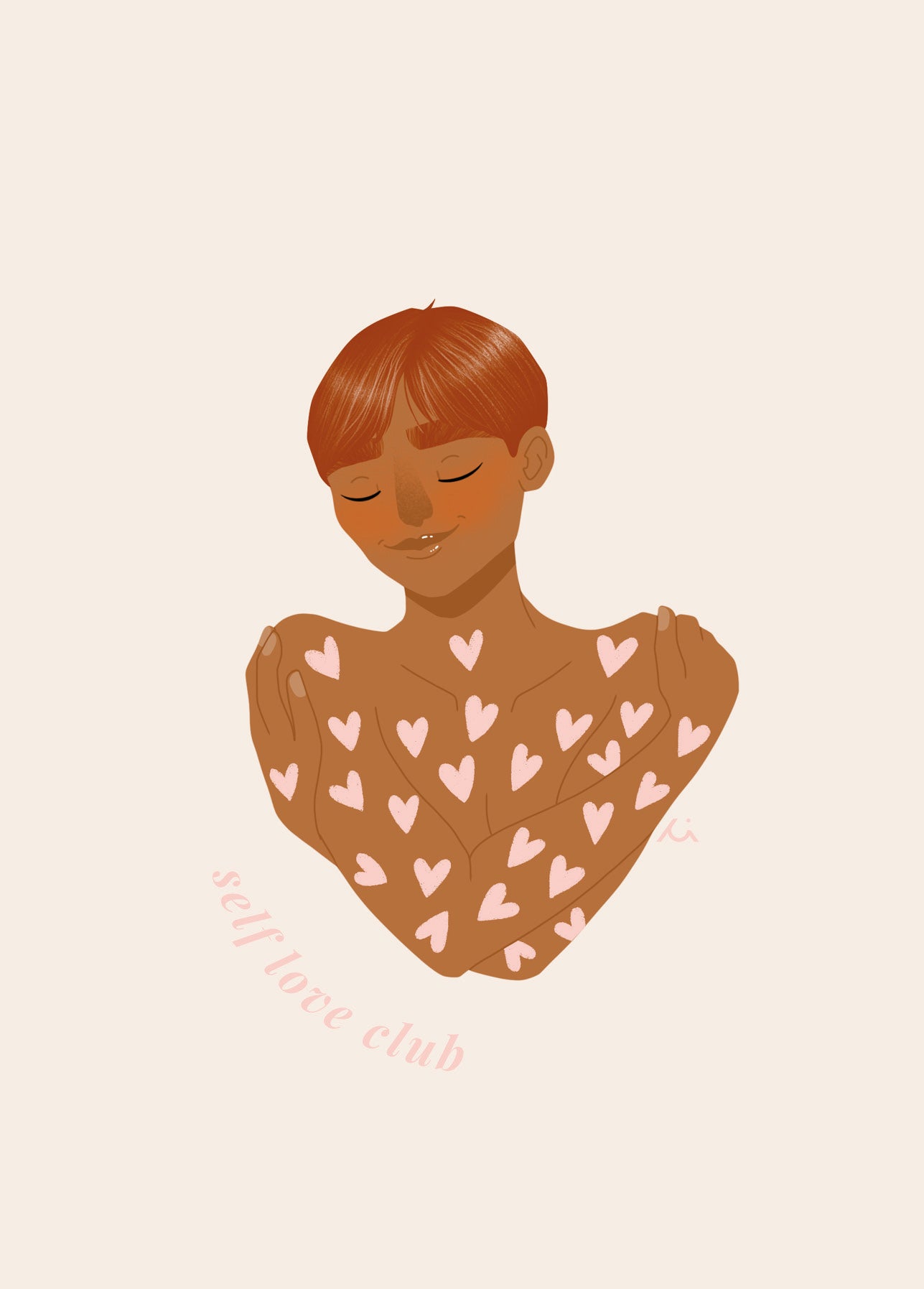 Carte Self Love rose