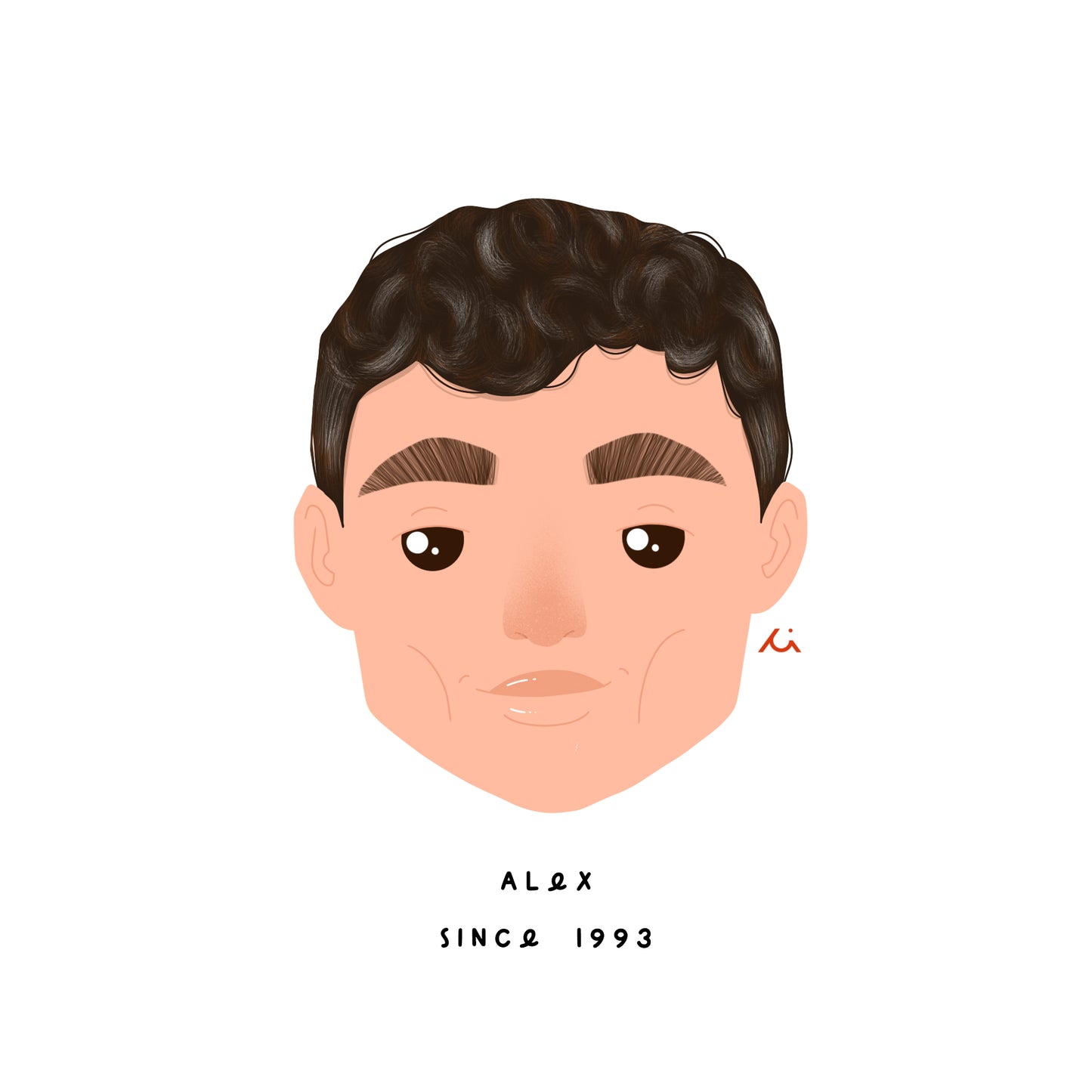 Illustrations personnalisées - Portrait personnalisé Visage