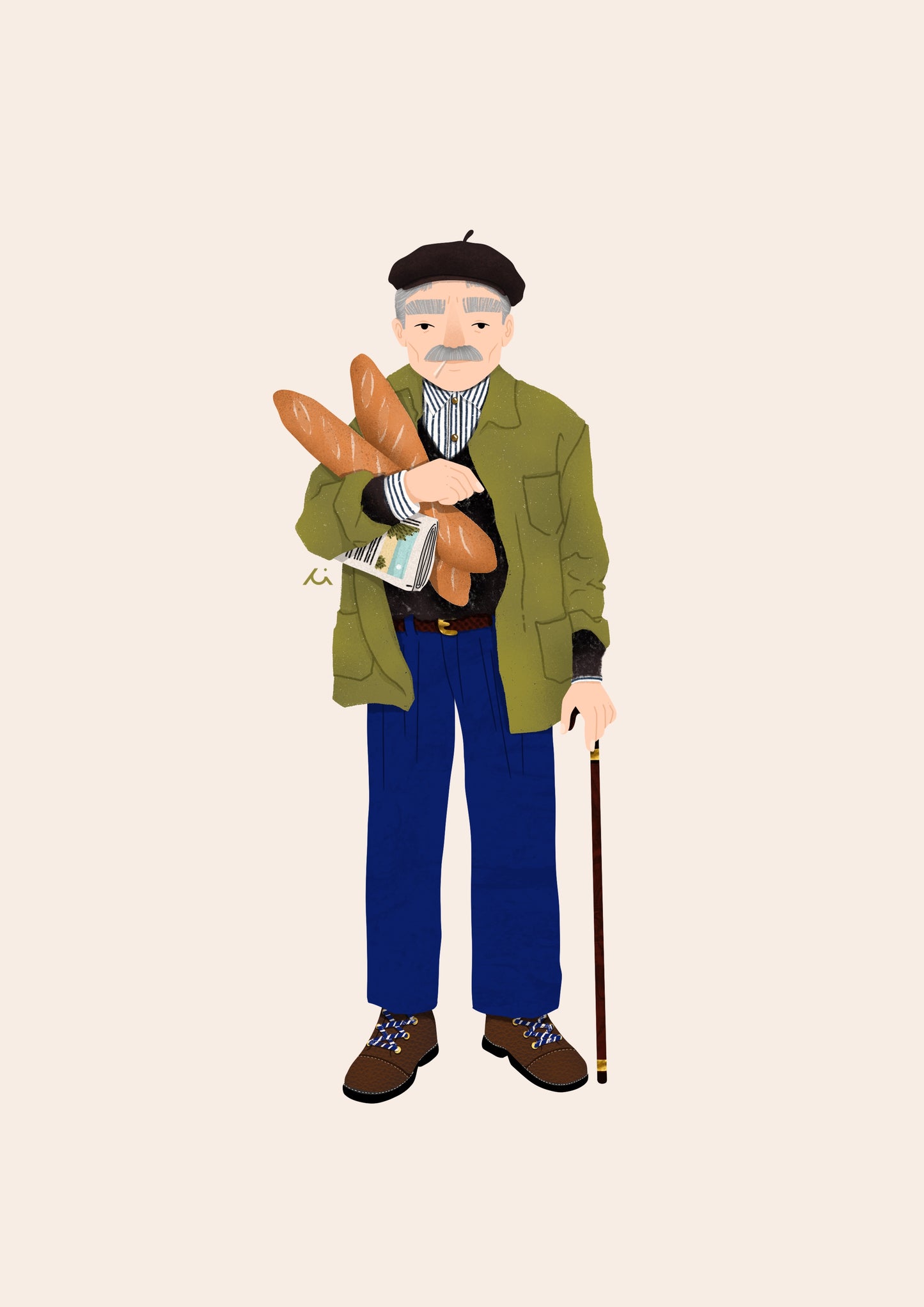 Illustrations personnalisées - Portrait personnalisé en pied