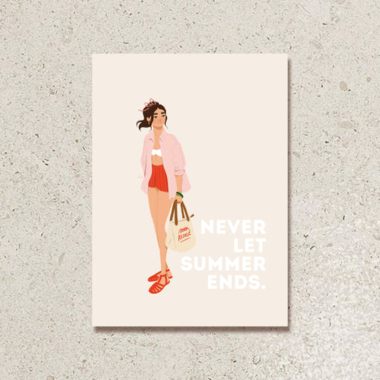 Carte Never let summer ends