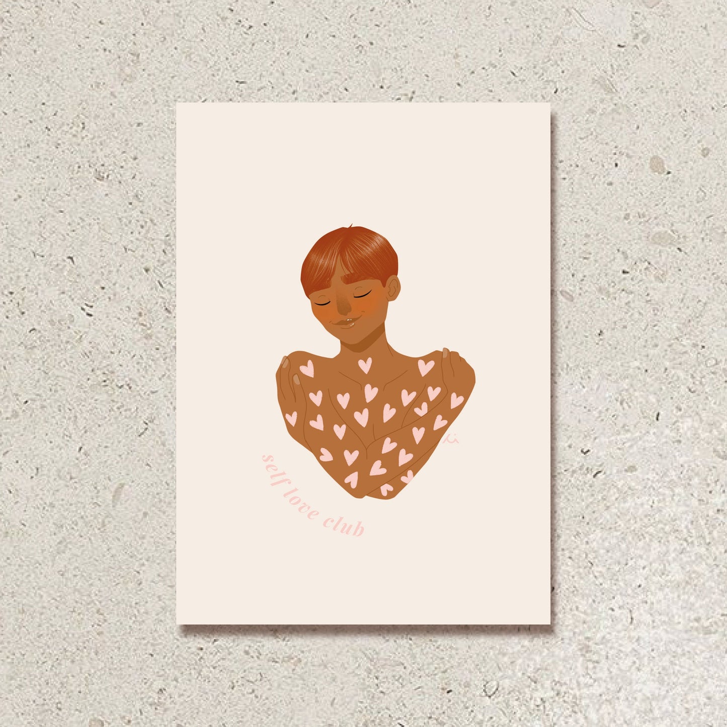 Carte Self Love rose