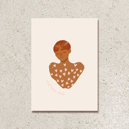 Carte Self Love rose