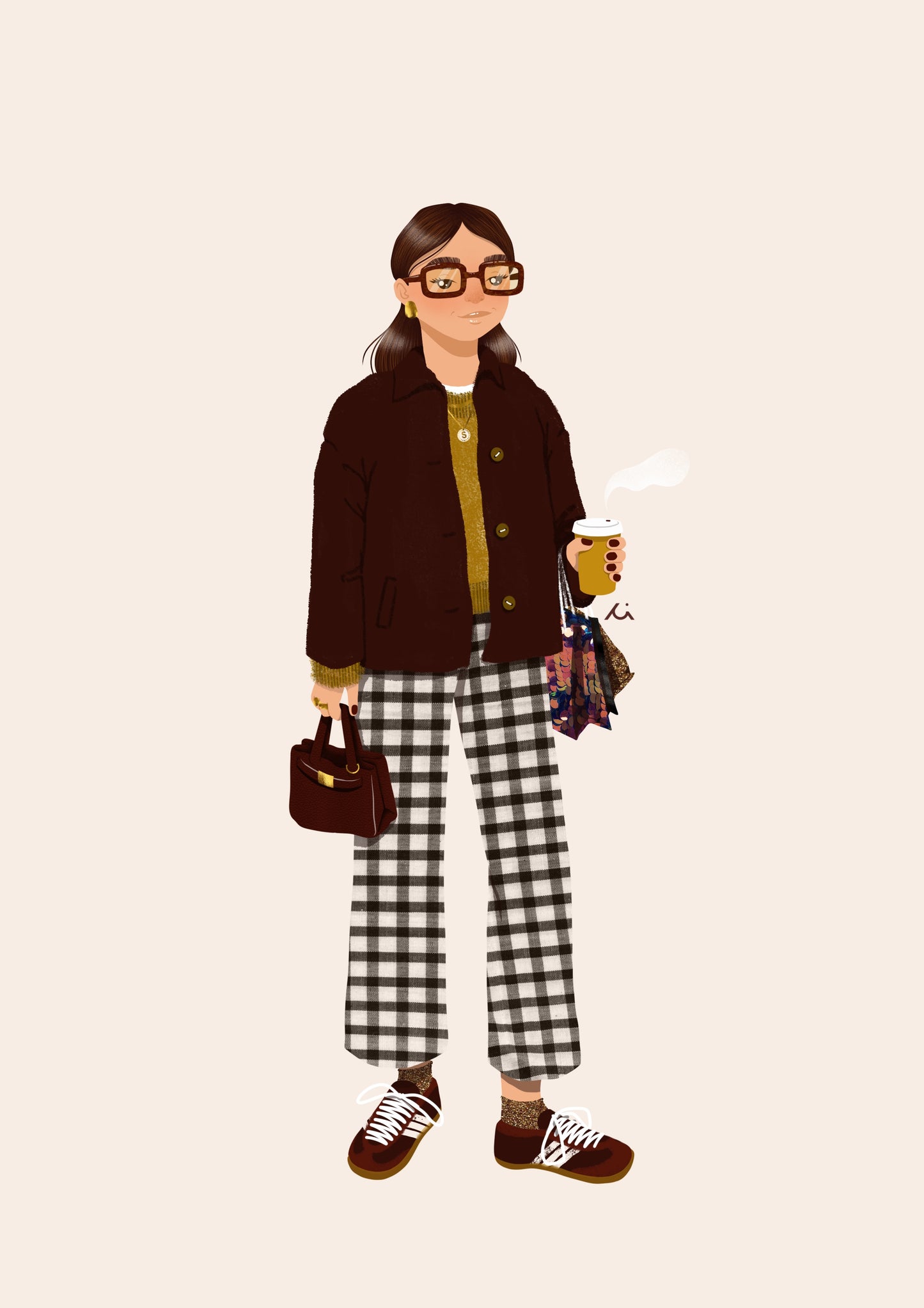 Illustrations personnalisées - Portrait personnalisé en pied