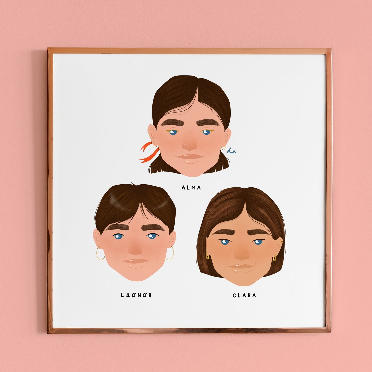 Illustrations personnalisées - Portrait personnalisé Visage