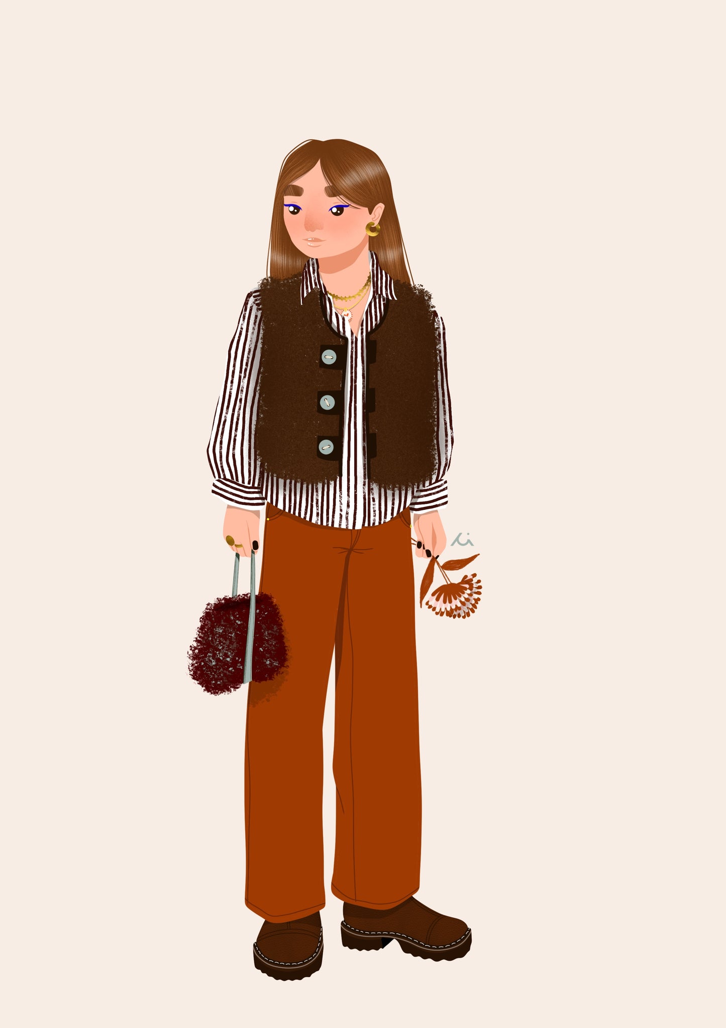 Illustrations personnalisées - Portrait personnalisé en pied