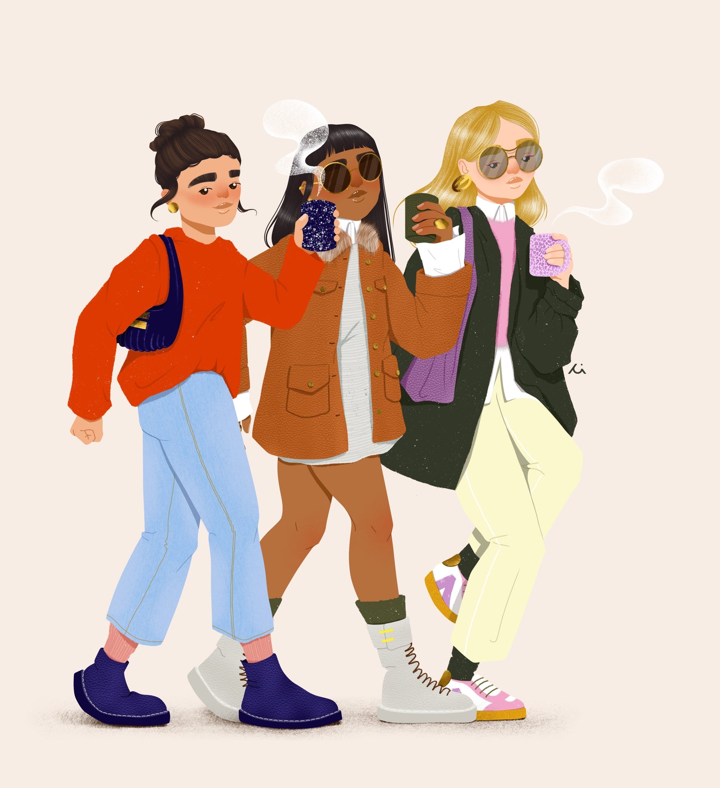 Illustrations personnalisées - Portrait personnalisé en pied