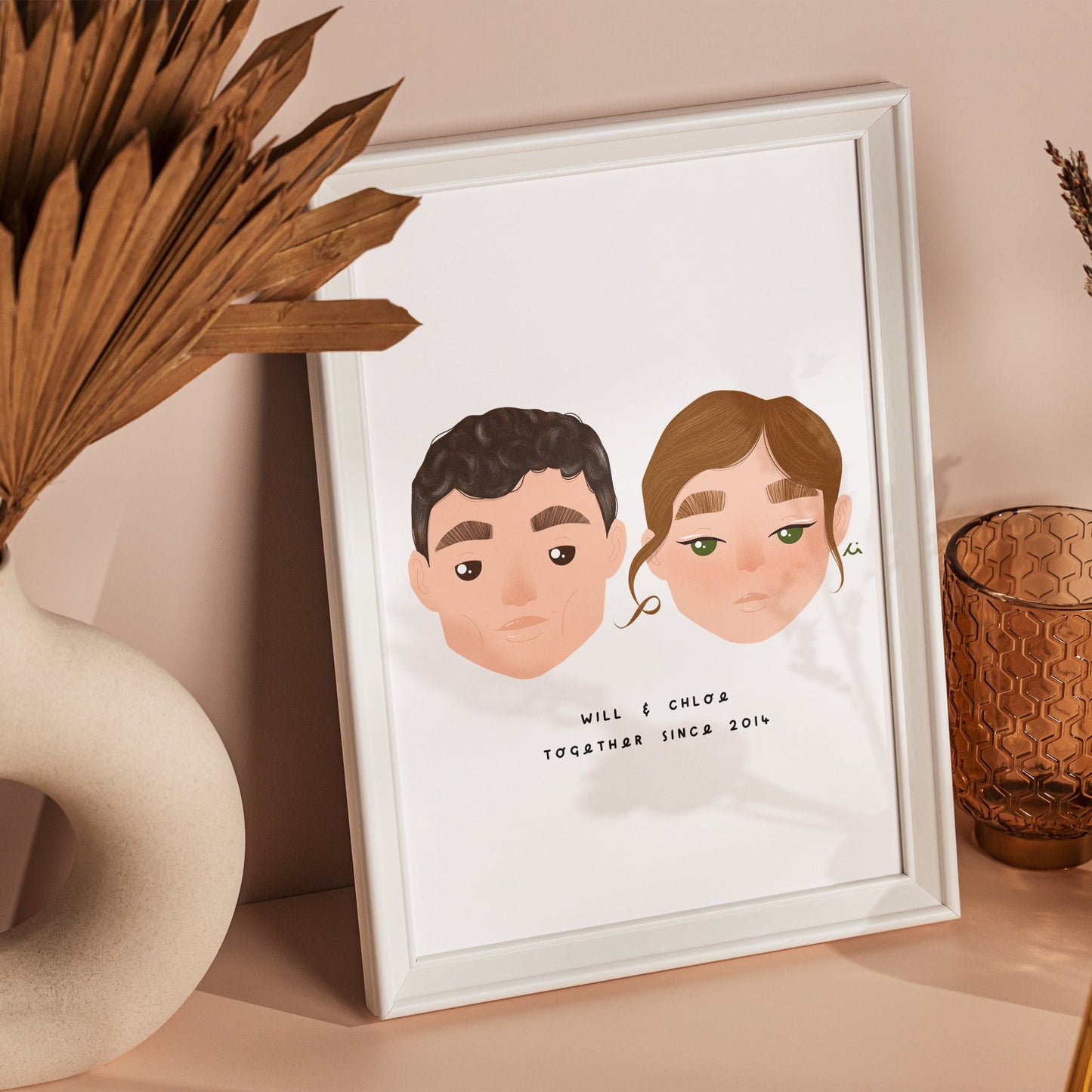 Illustrations personnalisées - Portrait personnalisé Visage